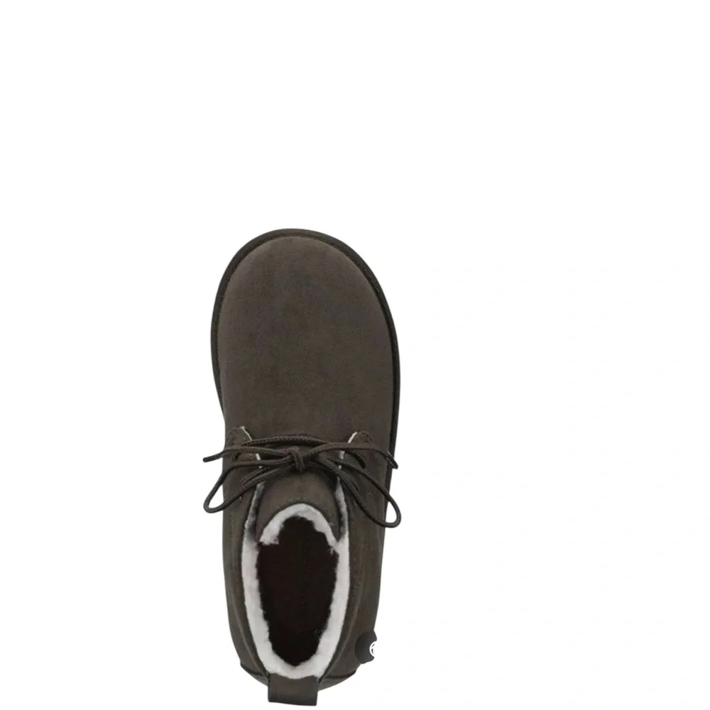 Sun+Stone Boys Casual Gage Olive Faux Shearling Chukka Boots Fall Winter‎ Causal